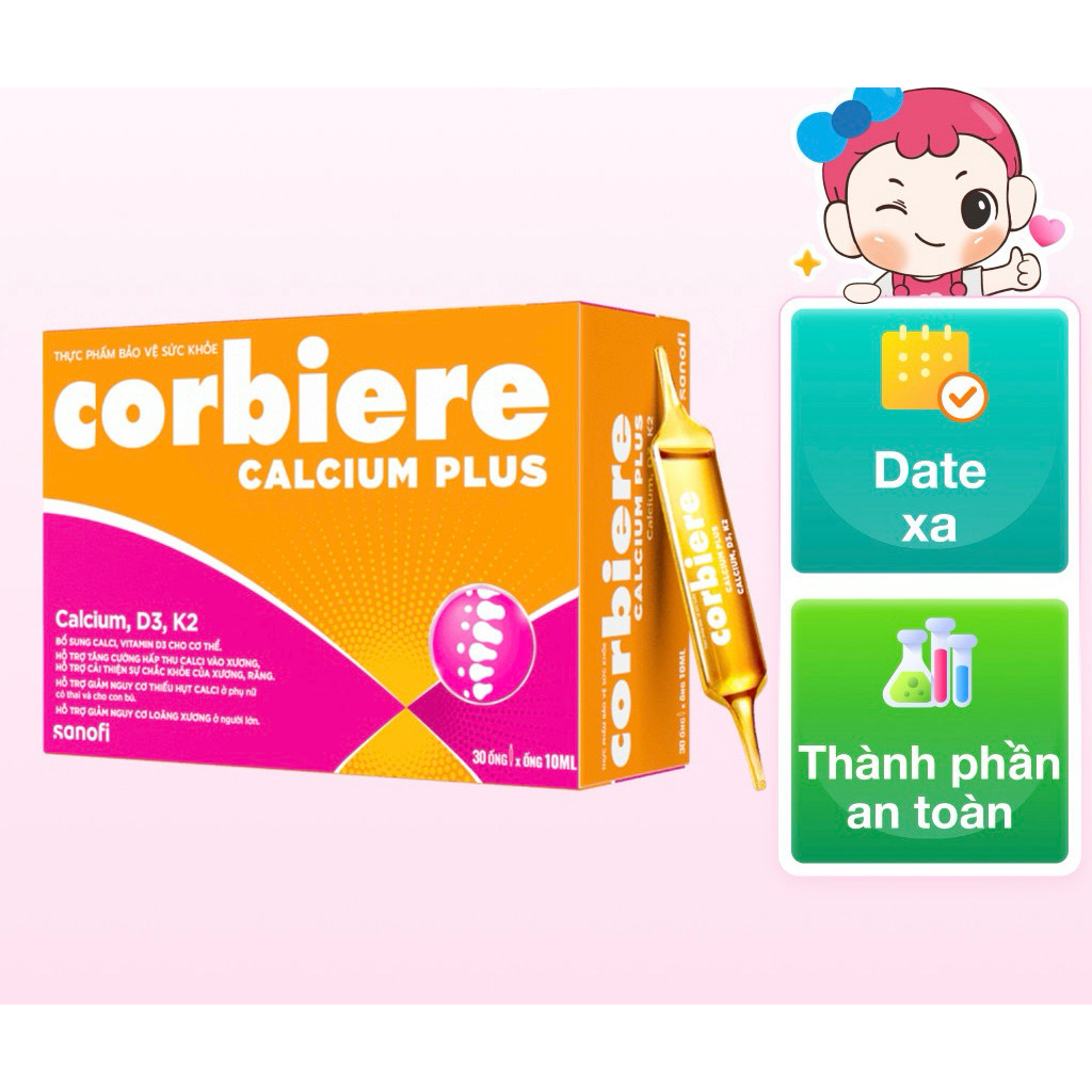 ( Chính Hãng ) Thực phẩm bảo vệ sức khỏe Corbiere Calcium Plus