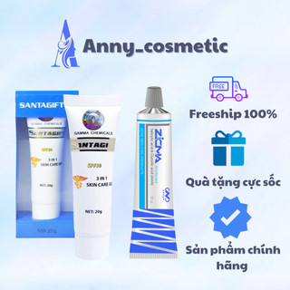  Kem Mụn SANTAGIFT ZICMA ANCE DERVAND 20gr - Gel giúp giảm mụn - Mờ thâm - Chống nắng 