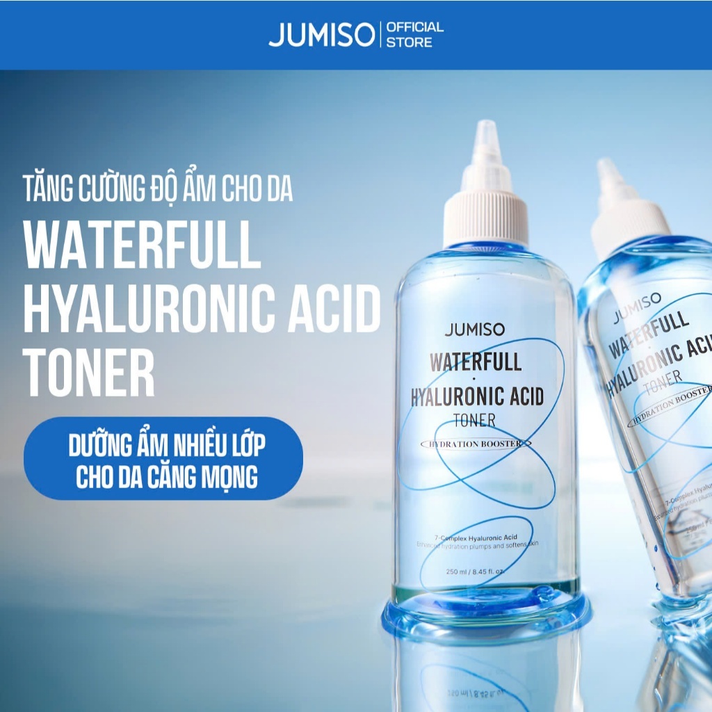 Nước Hoa Hồng JUMISO Waterfull Hyaluronic Acid Toner 250ml