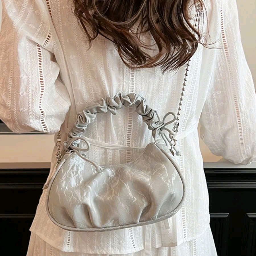 (Tặng Móc Gấu Trúc) Túi Xách Nữ Bèo Quai Rúm Đeo Chéo Đeo Vai Dễ Thương CUN313 | BigBuy360 - bigbuy360.vn