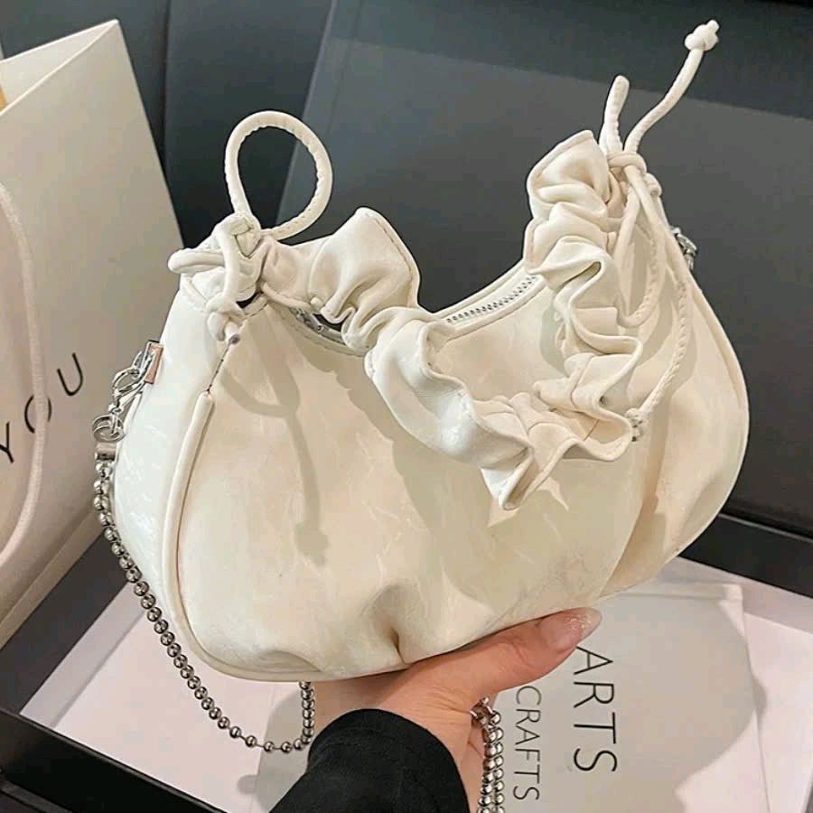 (Tặng Móc Gấu Trúc) Túi Xách Nữ Bèo Quai Rúm Đeo Chéo Đeo Vai Dễ Thương CUN313 | BigBuy360 - bigbuy360.vn