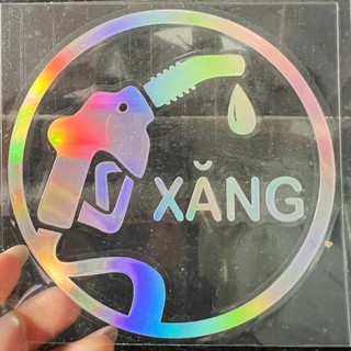 Tem  dán nắp bình xăng, dầu  Diesel