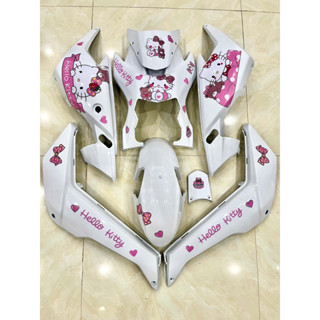  Bộ nhựa 8 món kèm tem hello kitty tem yadea xmen neo candy dán xe điện Xmen   tặng kèm 4 ốc gắn mặt nạ nhỏ  