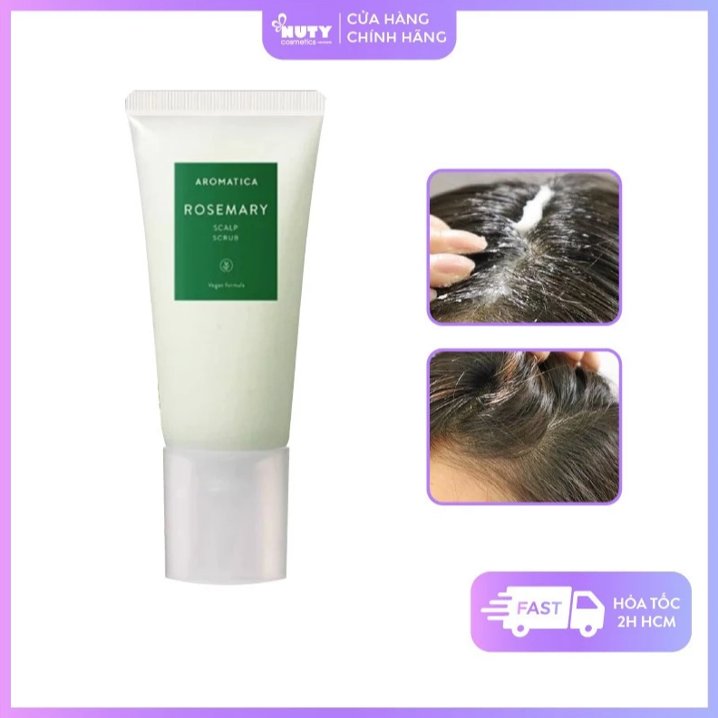 Tẩy Tế Bào Chết Da Đầu Chiết Xuất Hương Thảo AROMATICA Rosemary Scalp Scrub (165g)