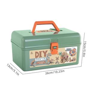 Đồ Chơi Lắp Ráp, Bộ Dụng Cụ Kỹ Thuật Kỹ Sư Cho Bé, Đồ Chơi Máy Khoan Điện Bằng Nhựa, Cờ Lê, Búa, Ốc Vít, quà tặng cho bé