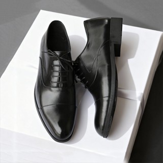  Giày Tây Âu Nam Buộc Dây Công Sở Đẹp Cao Cấp Hàng Hiệu Kiểu Oxford Trẻ Trung Da Bò Loại 1 Đế Cao Su Màu Đen Sang Trọng 