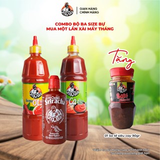 Combo Bộ Ba Size Bự Tương Ớt Tương Cà Sriracha – Mua Một Lần Xài Mấy Tháng