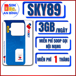  SIM 4G MOBIFONE SKY89 - MIỄN PHÍ 1 THÁNG – MIỄN PHÍ GỌI – SIM AN BÌNH - SIM NGỌC MAI 