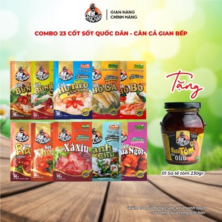 Combo 23 Sốt Cốt Quốc Dân – Cân Cả Gian Bếp thương hiệu Ông Chà Và