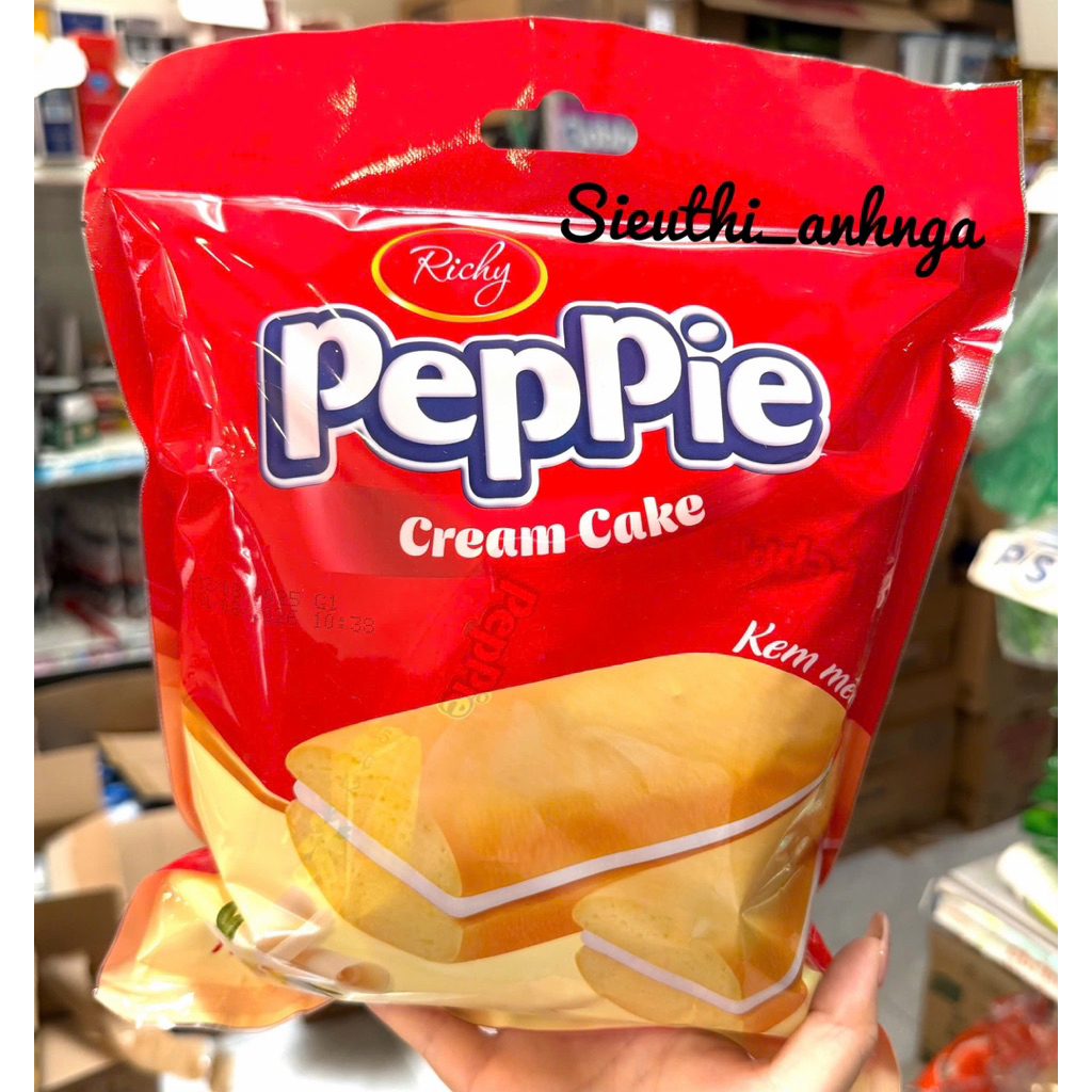 Bánh Cake Peppie Richy Vị Vani Bịch 216g
