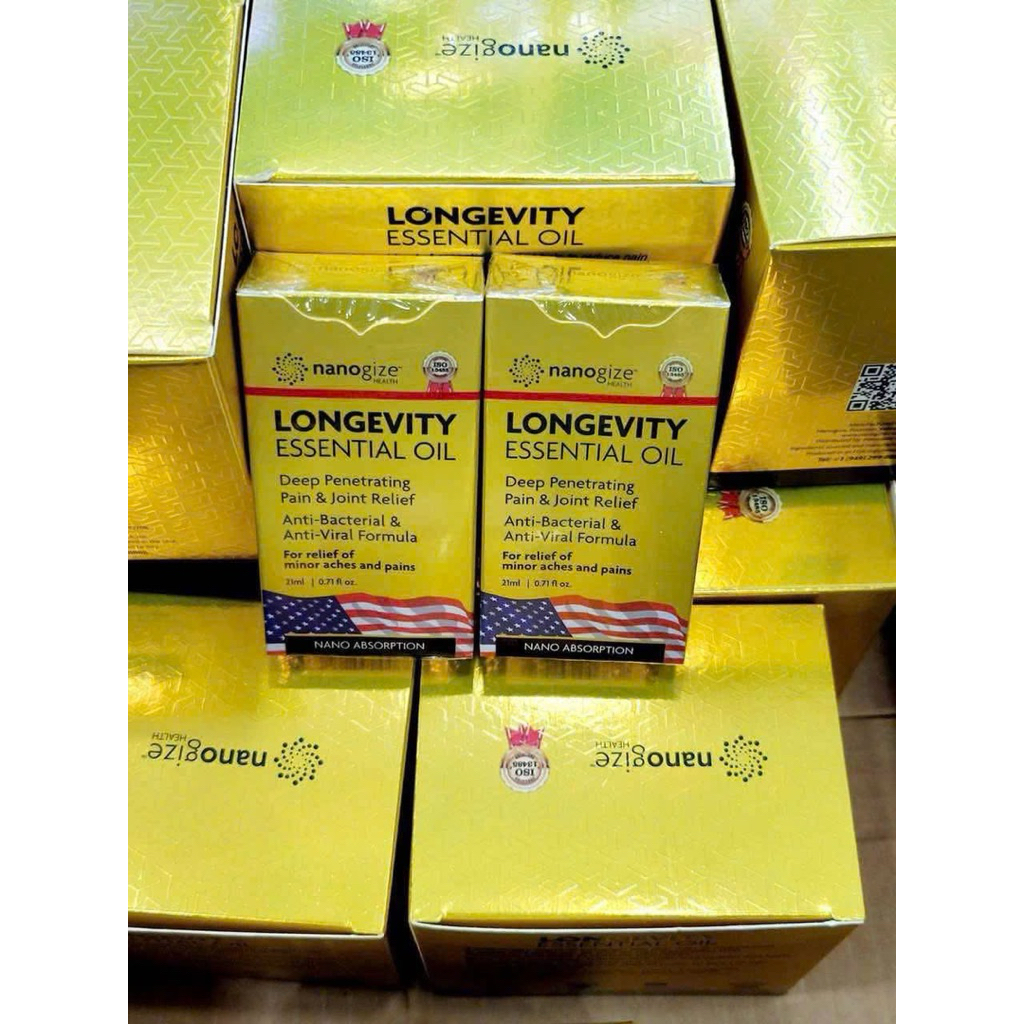 DẦU LĂN VÀNG NANOGIZE HEALTH LONGEVITY ESSENTIAL OIL DEEP PENETRATING
