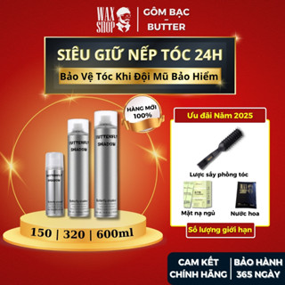  Gôm xịt tóc nam nữ Butterfly Shadow 150ml | 320ml | 600ml giữ nếp tóc 