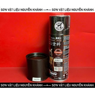 ⚫ Sơn xịt Samurai Kurobushi - Màu Đen Nhánh H255 (Twinning Black) – 400ml