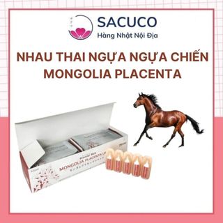  Nước uống nhau thai ngựa chiến Mông Cổ Mongolia Melsmon Placenta Liquid  Nhật Bản 
