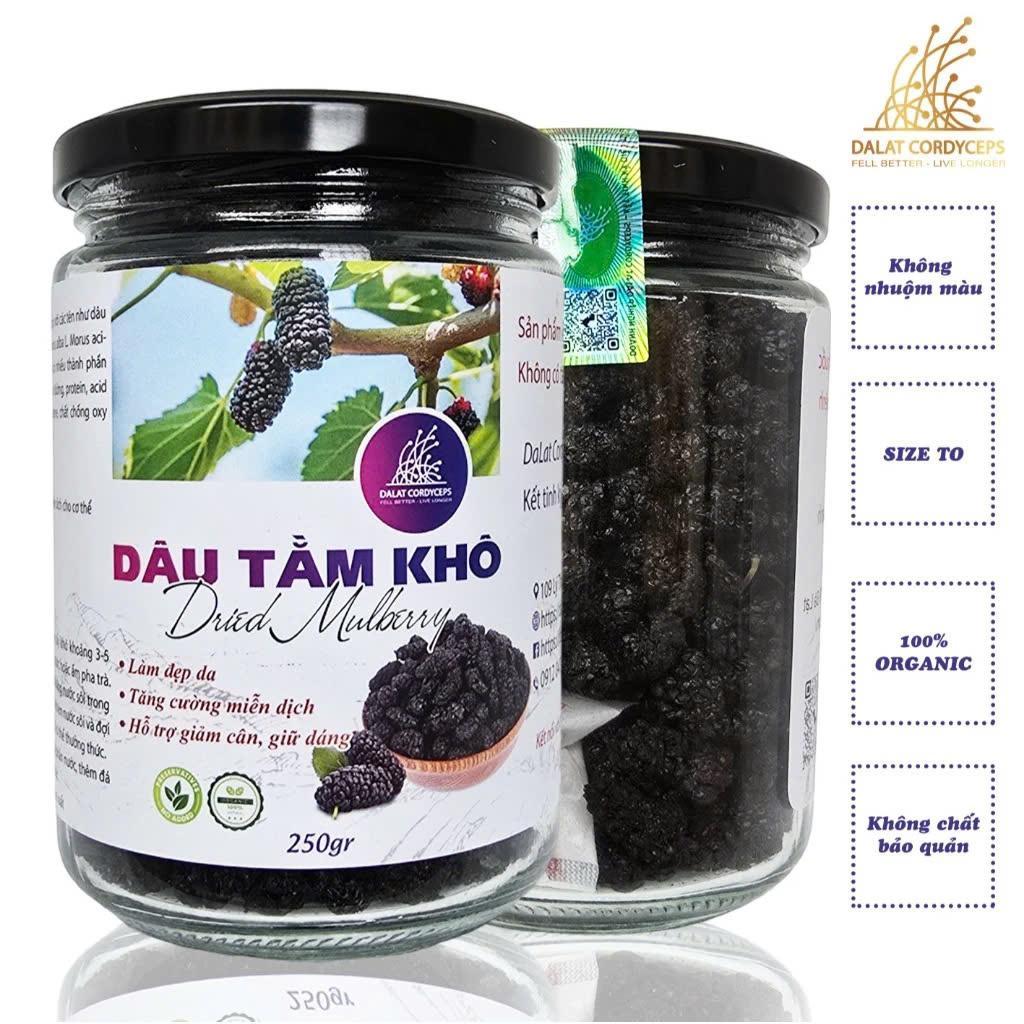 Quả dâu tằm khô sấy lạnh 200g&400g loại thượng hạng - Dalat Cordyceps