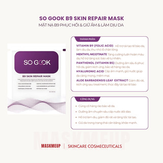 MẶT NẠ CẤP ẨM PHỤC HỒI SO GOOK B9 SKIN REPAIR MASK