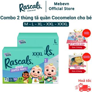 Tã quần cho bé - Combo 2 thùng Rascal and Friends Cocomelon, bỉm cho bé cao cấp hàng NewZeland