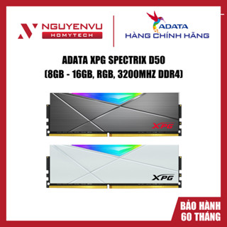 [FULL VAT]  Ram Adata XPG Spectrix D50, 8GB - 16GB, RGB, 3200Mhz DDR4 - Hàng chính hãng