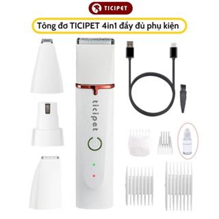 Tông Đơ Cắt Lông Chó Mèo Đa Năng 4 Trong 1 - Tăng Đơ Tỉa Lông Chó - Máy Cạo Lông Mài Móng - Ticipet