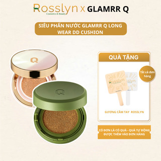  {CHÍNH HÃNG} Siêu Phấn Nước GLAMRR Q LONG WEAR DD CUSHION - SPF50+ PA+++ Che Phủ Mỏng Mịn,Kiềm Dầu  1 lõi x 13g  Rosslyn 