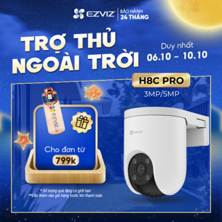 Camera WIFI EZVIZ H8C Pro 3MP / 5MP, Quay Ngoài Trời 360 Độ, Đàm Thoại, Nén H265, Ghi Hình Màu