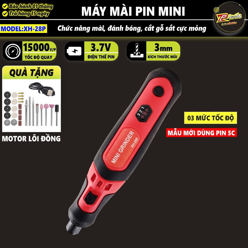 [mẫu mới] Máy mài mini, bút khắc, máy điêu khắc, mài chà nhám đánh bóng đa năng, tích hợp sạc USB, P
