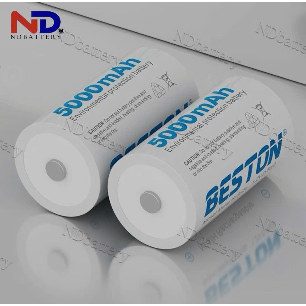 (HANOI)Pin sạc Đại D 5000mAh & Trung C 4000mAh BESTON, bền bỉ, sạc lại nhiều lần, dùng cho radio, đè