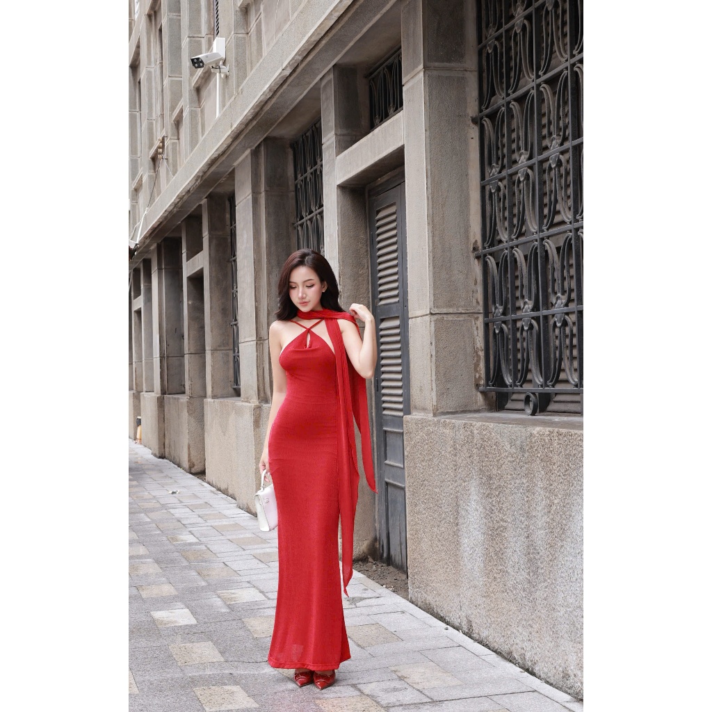 Đầm Nhũ Đi Tiệc Kèm Dây - 3732