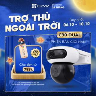 Camera WIFI EZVIZ H90 2K+ & 2K+ Ống Kính kép, Phòng thủ chủ động với còi báo động & đèn chớp, Phát hiện người và xe