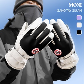  Bao tay mùa đông nam nữ giữ ấm Moni chống nước chống gió dày dặn đi xe máy xe đạp phong cách mới 