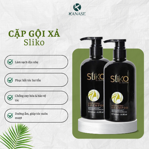 [DEAL ĐỘC QUYỀN] Combo Gội- Xả SLIKO 750ml – Hương Nước Hoa Sang Trọng | Làm Sạch Nhẹ Dịu, Suôn Mượt