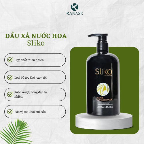 [PHÂN PHỐI CHÍNH HÃNG] Dầu Xả SLIKO 750ml – Hương Nước Hoa Sang Trọng | Làm Sạch Nhẹ Dịu, Suôn Mượt 