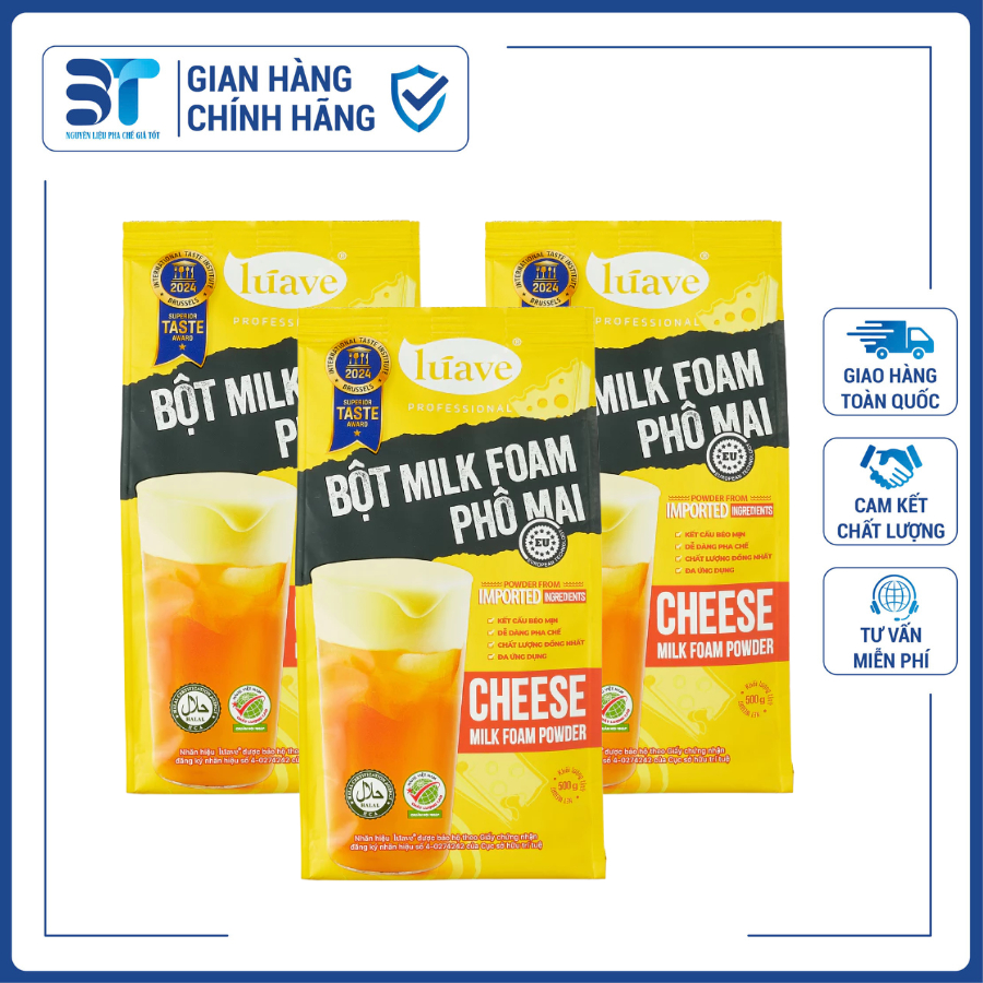 Bột Milkfoam Phô Mai/Bột Milkfoam Luave - Làm Trà Sữa Kem Chese Thơm, Béo