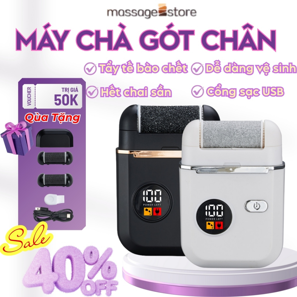 Máy chà gót chân thế hệ mới Model F169 loại bỏ da chết, dụng cụ mài gót chân chăm sóc bàn chân tại n