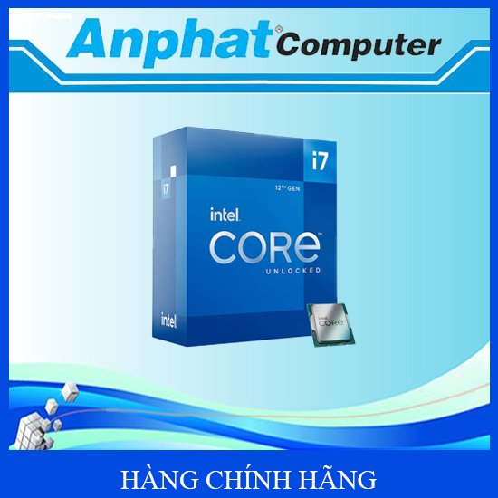 Bộ vi xử lý CPU Intel Core i7-12700F Up to 4.9Ghz, 12C/20T, 25MB Cache, LGA 1700 - Hàng Chính Hãng -