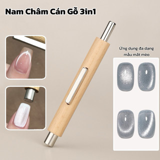 Nam Châm Cán Gỗ 3in1 Hút Mắt Mèo Làm Nail