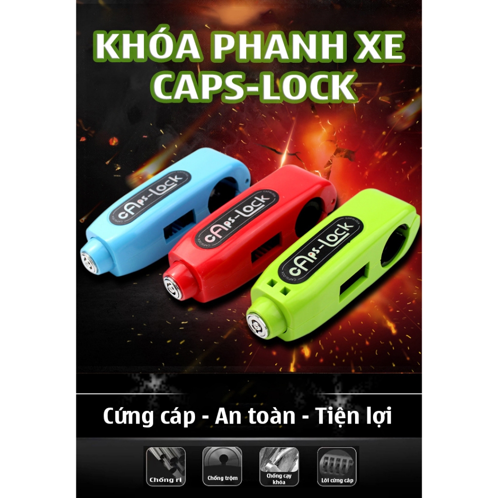 [Mẫu mới] Khóa phanh xe Caps-Lock - Jubon 2025