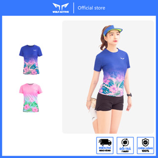 Áo Thun Nữ Chạy Bộ Wolf Active Tropical Energy W213, Chất Vải Nhẹ, Nhanh Khô, Thoáng Khí