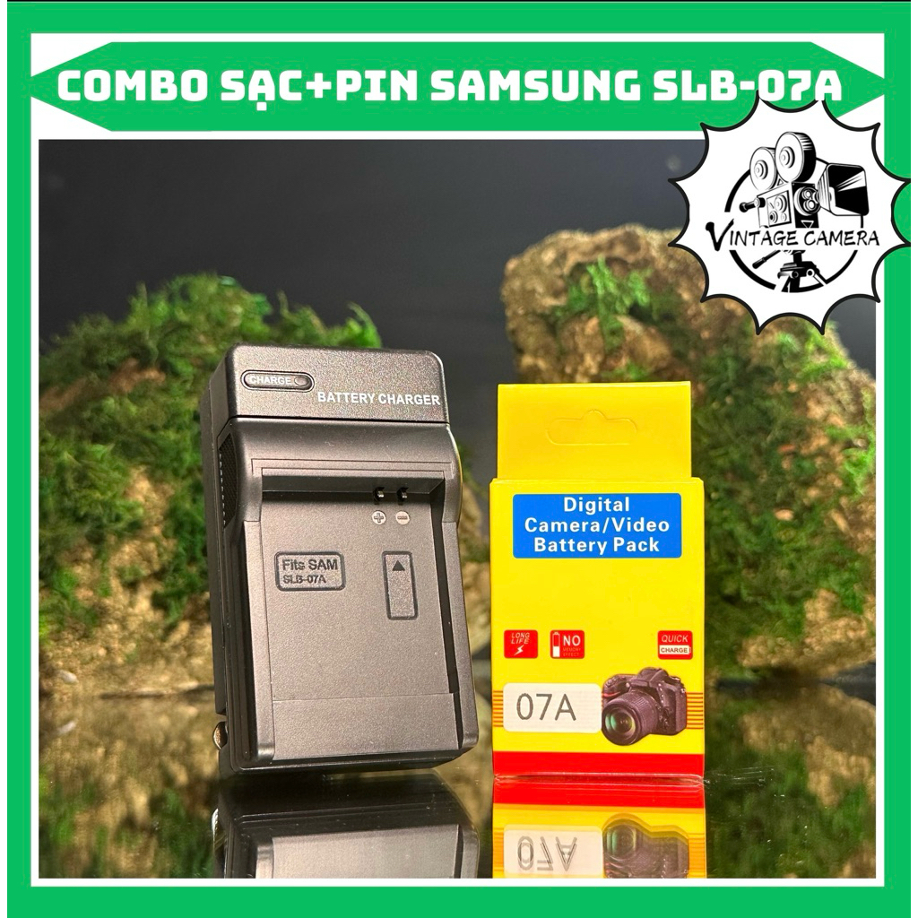 Bộ Sạc Pin Samsung SLB-07A ( Combo Sạc Pin thay thế )ST45, ST50, ST500, ST550 • ST510, ST560, ST600
