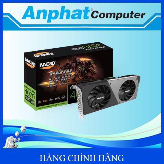 CARD Màn hình VGA Inno3D GeForce RTX 4070 Super Twin X2 OC – Hàng Chính Hãng