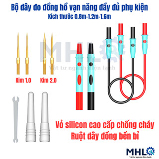  Dây đồng hồ đo điện 0.8m 1.2m 1.6m,que đo đồng hồ vạn năng siêu nhọn,bộ dây đo đồng hồ vạn năng loại xịn mhl đà nẵng 