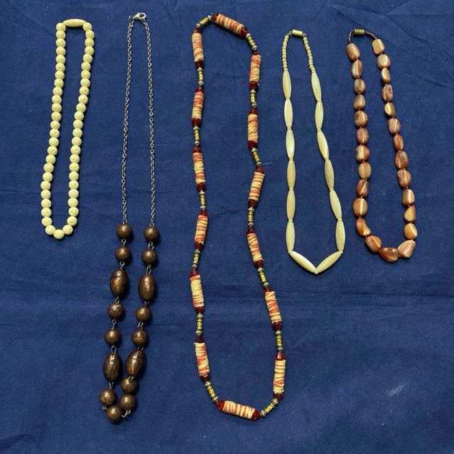 Thanh lý pass si tuyển Nhật dây chuyền gốm sứ xà cừ chỉ vải hợp kim nhựa phong cách thời trang chụp 