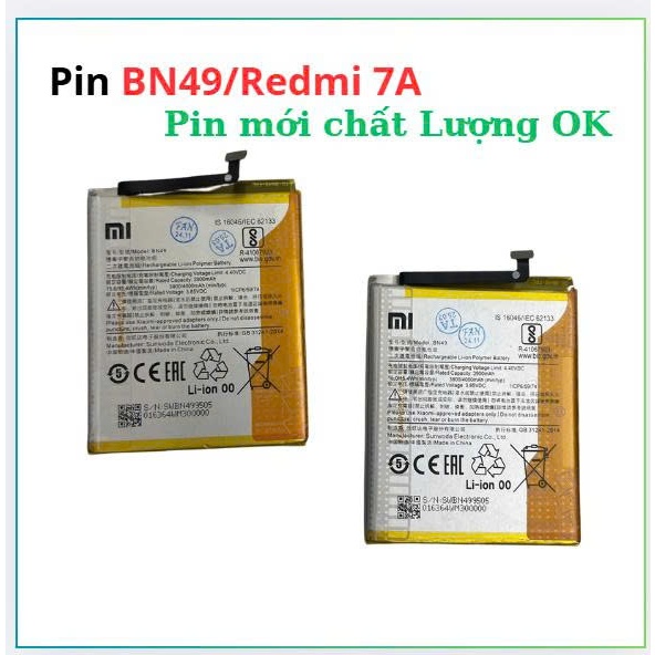 Pin BN49/Redmi 7A Xioami,Pin Mới