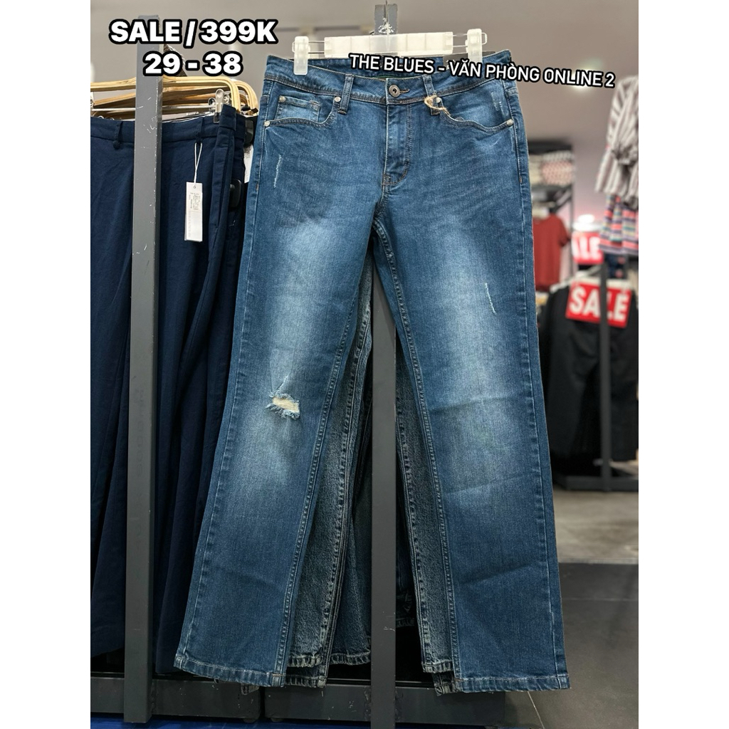 Quần Jean Dài Nam Rách - The Blues MT02