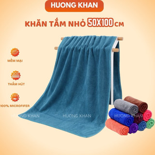  Khăn tắm 50x100cm chất liệu microfifer mềm mại siêu thấm nước nam nữ chuyên dùng trong spa gia đình 
