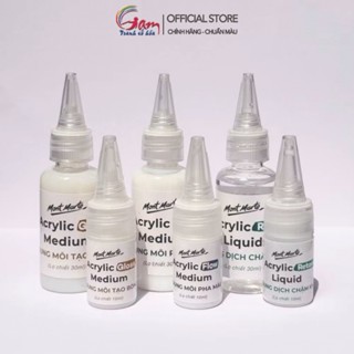  Dung Môi Pha Màu Acrylic Mont Marte Dung Dịch Pha Loãng Sơn Bóng Chậm Khô Chống Đông 