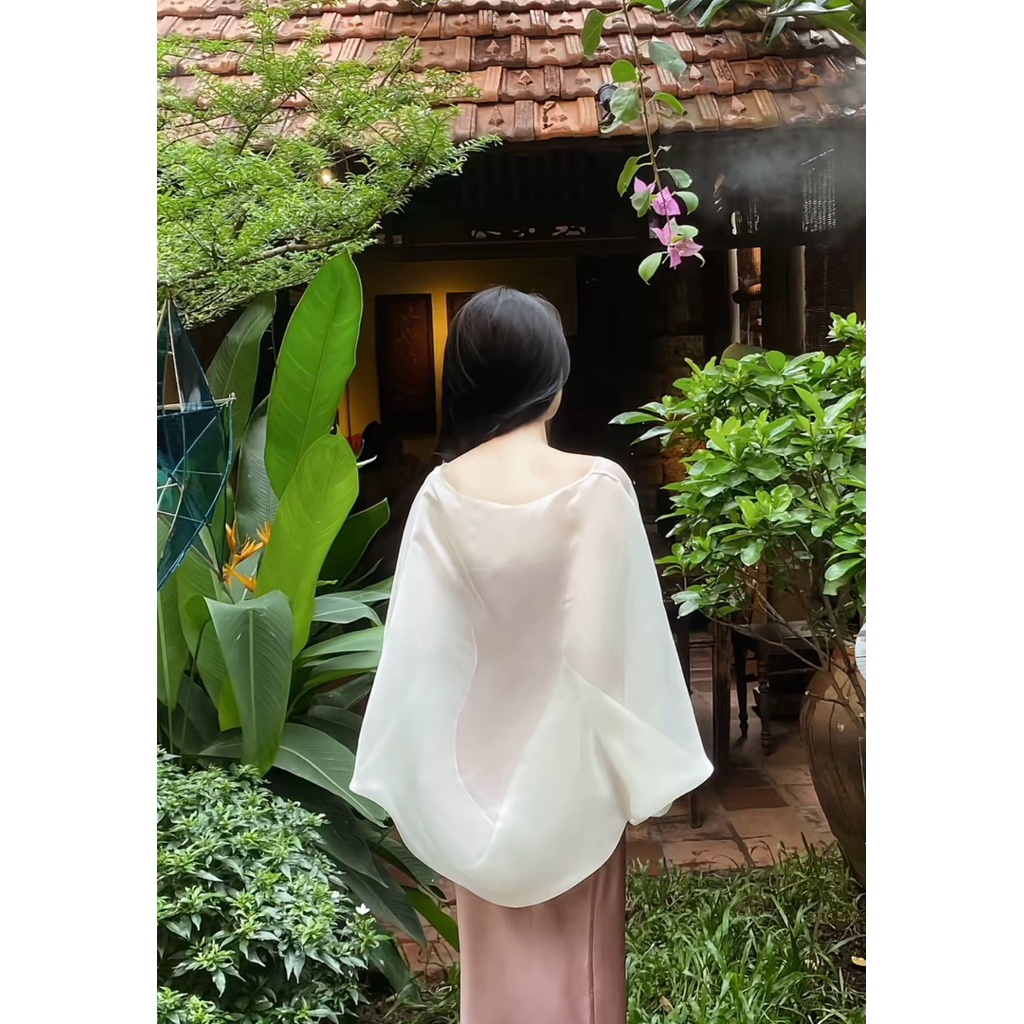 Áo Khoác Choàng Tơ, Phụ Kiện Phối Đầm Lụa Freesize | BigBuy360 - bigbuy360.vn