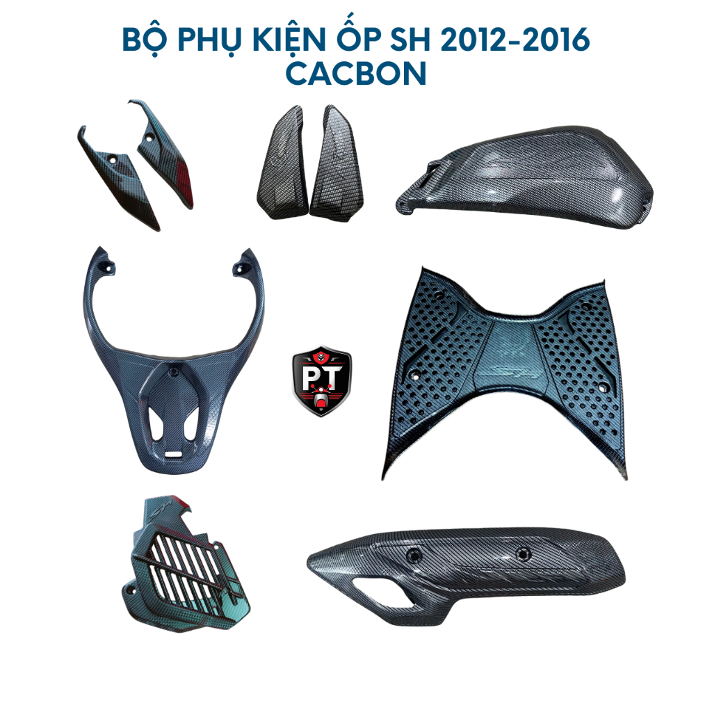 Ốp Carbon Honda SH 2012, SH 2013, SH 2014, SH 2015, SH 2016 - Phụ kiện, đồ chơi, ốp trang trí, bảo v
