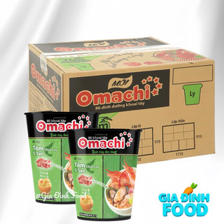  Mì Omachi Ly Tôm Sườn Bò Thùng 24 Ly X 70G  Ship hoả tốc  