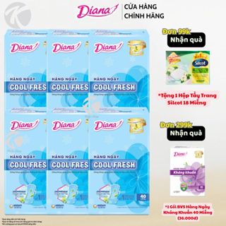 Combo 6 Gói Diana Hàng Ngày Sensi Cool Fresh ( 1 gói / 40 miếng )